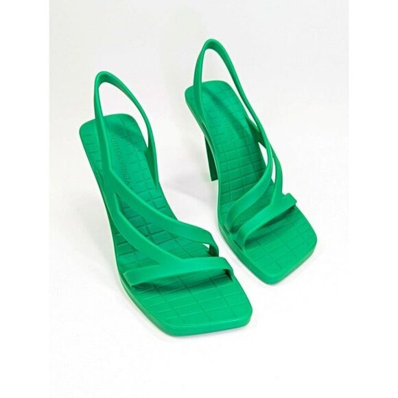 Bottega Veneta Jimbo Women's Slingback Rubber Heeled Sandals Size 38 (MSRP $890) - Picture 5 of 12